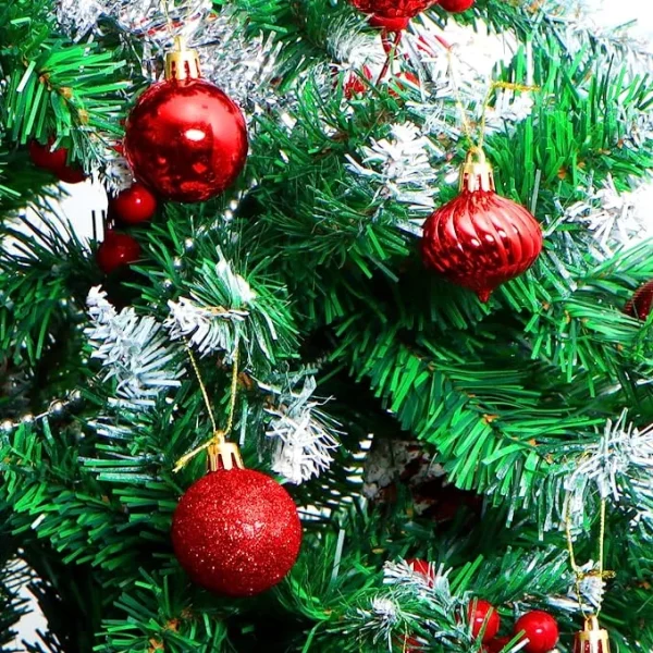 36pcs Red Shatterproof Christmas Ball Ornaments 1.57in 3 36pcs Red Shatterproof Christmas Ball Ornaments 1.57in