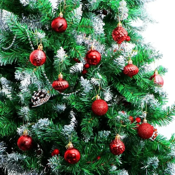 36pcs Red Shatterproof Christmas Ball Ornaments 1.57in 7 36pcs Red Shatterproof Christmas Ball Ornaments 1.57in - Image 5