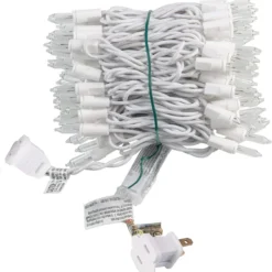 100 White Wire Christmas Lights Set 12 100 White Wire Christmas Lights Set -Christmas Decorations Store 100 Clear White Wire Christmas Light Set 5 result 600x618 1