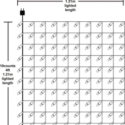 100 Warm White Christmas Net Lights Decoration 4x4ft -Christmas Decorations Store 100 Incandescent Warm White Christmas Net Lights Decoration 5 result 600x684 1