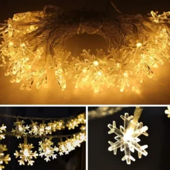100 LED Snowflake Christmas Lights 35.9ft -Christmas Decorations Store 100 LED Christmas Snowflake String Lights 3 result result 600x600 1
