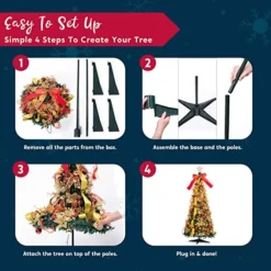 3.33ft 100 Lights Collapsible Christmas Tree Decorated -Christmas Decorations Store 100 Lights Collapsible Christmas Tree Decorated 1 结果