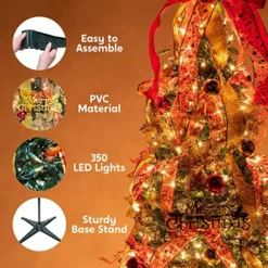 3.33ft 100 Lights Collapsible Christmas Tree Decorated -Christmas Decorations Store 100 Lights Collapsible Christmas Tree Decorated 5 结果