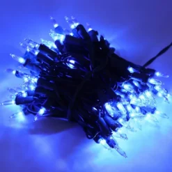 100 LED Blue Led Christmas Lights Decoration -Christmas Decorations Store 100 count LED Christmas Lights Blue 4 result 600x600 1