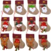 12pcs 3D Plush Burlap Mini Christmas Stockings -Christmas Decorations Store 10641 1 600x604 1
