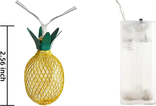 2x10 LED Pineapple Led Fairy String Lights 10ft 7 2x10 LED Pineapple Led Fairy String Lights 10ft - Image 5