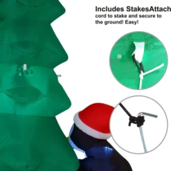 8ft Inflatable LED Penguins Decorating Tree -Christmas Decorations Store 10ft Inflatable LED Penguins Decorating Tree 7 600x623 1