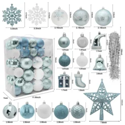 112pcs Baby Blue And White Christmas Ornaments 12 112pcs Baby Blue And White Christmas Ornaments -Christmas Decorations Store 112 Pcs Baby Blue amp White Christmas Assorted Ornaments with a Star Tree Topper 4 result 600x600 1