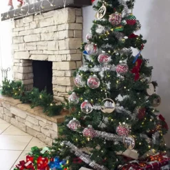 12pcs Red & White Christmas Ball Ornaments 3.15in -Christmas Decorations Store 12 Pcs Christmas Ball Ornaments Red and Clear 5 result 600x1020 1