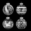 12pcs White Plastic Christmas Clear Ornament Balls 3.15in -Christmas Decorations Store 12 Pcs Christmas Ball Ornaments White and Clear 1 result 600x600 1