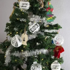 12pcs White Plastic Christmas Clear Ornament Balls 3.15in -Christmas Decorations Store 12 Pcs Christmas Ball Ornaments White and Clear 4 result 600x958 1