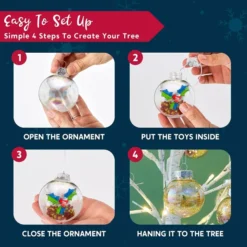 12pcs Christmas Clear Fillable Ornaments 2.36in -Christmas Decorations Store 12 Pcs Chrome Christmas Ornaments 2 9 600x600 1