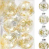 12pcs Transparent Christmas Ball Ornament 15in