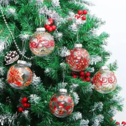 12pcs Assorted Christmas Clear Ornament Balls 3.15in 12 12pcs Assorted Christmas Clear Ornament Balls 3.15in -Christmas Decorations Store 12Pcs Christmas Transparent Ball Ornaments with Red and Gold Print 3.15in 5 result 600x600 1