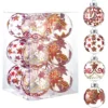 12pcs Assorted Christmas Clear Ornament Balls 3.15in -Christmas Decorations Store 12Pcs Christmas Transparent Ball Ornaments with Red and Gold Print 3.15in 结果