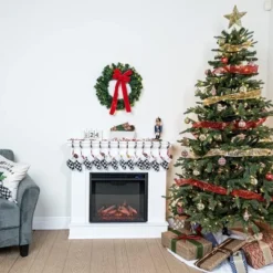 12pcs Buffalo Plaid Christmas Stockings Decoration 5in -Christmas Decorations Store 12Pcs White Black Buffalo Plaid Christmas Stockings 5in 4 result 600x401 1