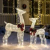 130 LED Warm White Reindeer Yard Decorations -Christmas Decorations Store 130 LED Warm White Reindeer Yard Decorations 2 600x600 1