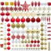 130pcs Red White And Gold Christmas Ornaments 2 130pcs Red White And Gold Christmas Ornaments -Christmas Decorations Store 130Pcs Assorted Ornaments Set with Bow and Ball 2 结果