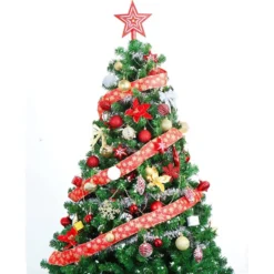 130pcs Red White And Gold Christmas Ornaments -Christmas Decorations Store 130Pcs Assorted Ornaments Set with Bow and Ball 3 结果 600x600 1