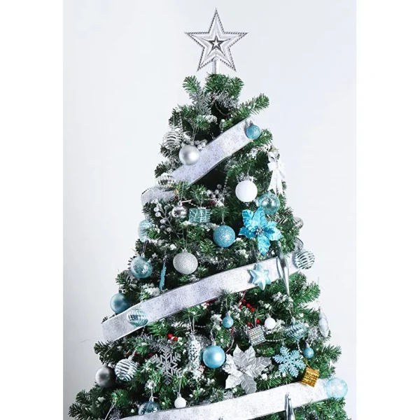 130pcs Assorted Christmas Ornament Set 8 130pcs Assorted Christmas Ornament Set - Image 6