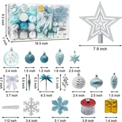 130pcs Assorted Christmas Ornament Set 11 130pcs Assorted Christmas Ornament Set -Christmas Decorations Store 130pcs Assorted Christmas Ornament Set 6 结果