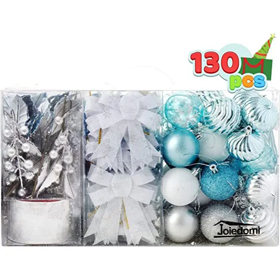 130pcs Assorted Christmas Ornament Set 7 130pcs Assorted Christmas Ornament Set - Image 5