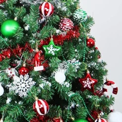 132pcs Red Green White Shatterproof Christmas Ornaments 13 132pcs Red Green White Shatterproof Christmas Ornaments -Christmas Decorations Store 132pcs Red Green White Shatterproof Christmas Ornaments 7 结果
