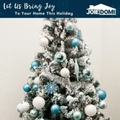 133pcs Assorted Blue And White Christmas Ornaments Set -Christmas Decorations Store 133pcs Assorted Blue and White Christmas Ornaments Set 1 600x600 1