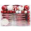 133pcs Assorted Red And White Christmas Ornaments Set 1 133pcs Assorted Red And White Christmas Ornaments Set -Christmas Decorations Store 133pcs Assorted Red and White Christmas Ornaments Set