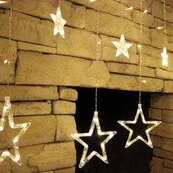 138 LED Warm White Led 12 Stars Fairy String Lights -Christmas Decorations Store 138 LED 12 Stars Fairy String Lights Warm White 2 600x400 1