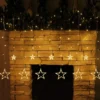 138 LED Warm White Led 12 Stars Fairy String Lights -Christmas Decorations Store 138 LED 12 Stars Fairy String Lights Warm White 4 600x575 1