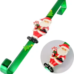 Christmas Metal Wreath Hanger With Santa Claus Icon 15in -Christmas Decorations Store 15 Christmas Metal Wreath Hanger with Santa Claus Icon 3 result 600x634 1