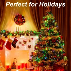 150 LED Clear Wire String Lights 53.98ft -Christmas Decorations Store 150 Multicolor LED Clear Wire String Lights 7 result 600x600 1