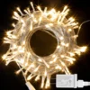 150 LED Warm White Clear Wire String Lights 59.38ft -Christmas Decorations Store 150 Warm White LED Clear Wire String Lights 1 result 600x600 1