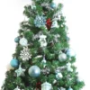 157pcs Blue And White Christmas Tree Ornaments