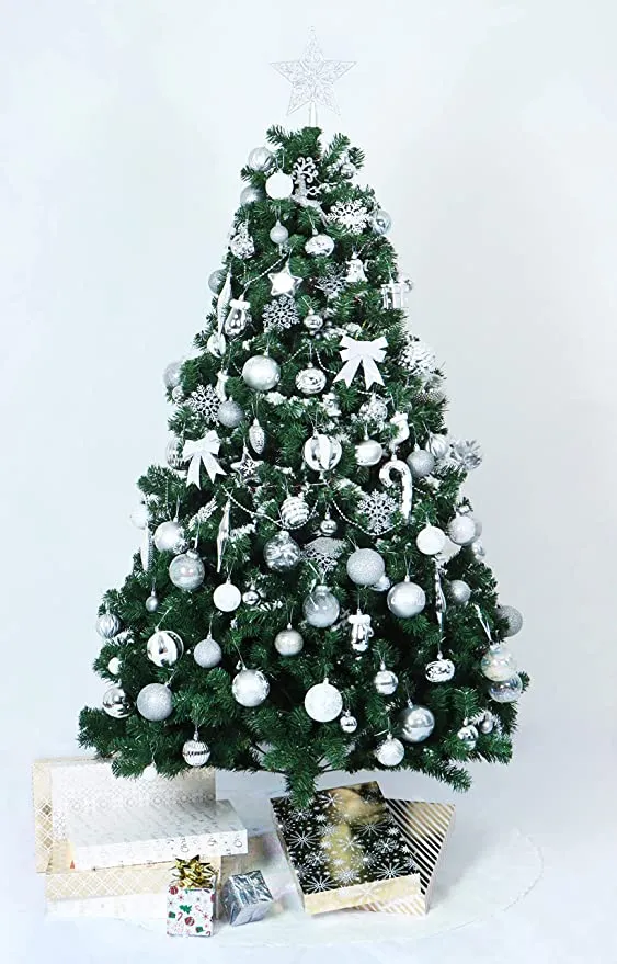157pcs White And Silver Christmas Tree Ornaments 8 157pcs White And Silver Christmas Tree Ornaments - Image 6