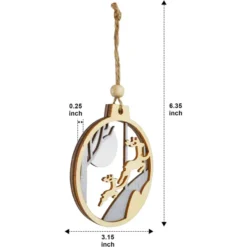 16pcs Wooden Reindeer Christmas Ornaments -Christmas Decorations Store 16pcs Wooden Reindeer Christmas Ornaments 5 结果 600x600 1