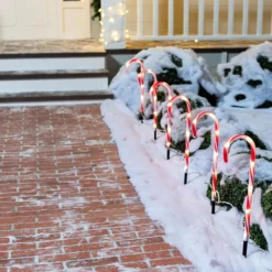 6pcs Candy Cane Christmas Pathway Markers 17in -Christmas Decorations Store 17 Christmas Candy Cane Pathway Markers 6 Pack 3 result 600x600 1