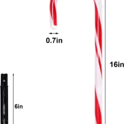 6pcs Candy Cane Christmas Pathway Markers 17in -Christmas Decorations Store 17 Christmas Candy Cane Pathway Markers 6 Pack 5 result 600x920 1