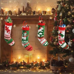 4pcs Christmas Knit Stocking Decorations 18in 10 4pcs Christmas Knit Stocking Decorations 18in -Christmas Decorations Store 18 Christmas Stockings 4 Packs 3 result 600x600 1
