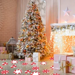 18pcs Peppermint Floor Decals -Christmas Decorations Store 18 Piece Peppermint Floor Decals Stickers 5 result 600x600 1