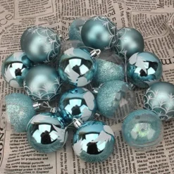 18pcs Baby Blue Christmas Ornaments 2.36in -Christmas Decorations Store 18Pcs 6CM Christmas Ornaments with Gradient Baby Blue 5 600x600 1