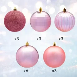18pcs Rose Gold Christmas Ball Ornaments 10 18pcs Rose Gold Christmas Ball Ornaments -Christmas Decorations Store 18Pcs Christmas Ball Ornaments Rosegold 4 result 600x600 1