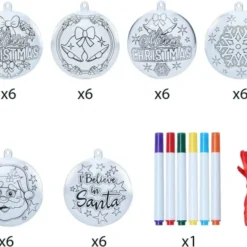 18pcs Clear Plastic Christmas Ball Ornaments 3.15in -Christmas Decorations Store 18Pcs Colorable Christmas Ornaments 3.15in 5 result 600x491 1