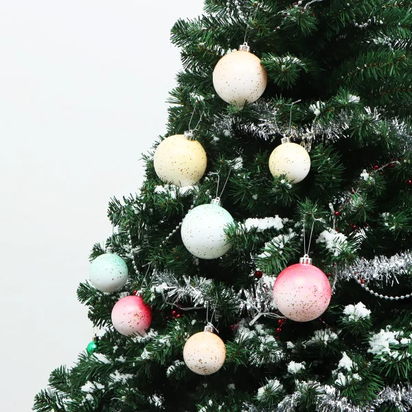 20pcs Macaroon Multicolor Christmas Ball Ornaments 3.14in 8 20pcs Macaroon Multicolor Christmas Ball Ornaments 3.14in - Image 6