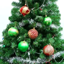 18Pcs Red, Green & Gold Glitter Ball 3.15in 12 18Pcs Red, Green & Gold Glitter Ball 3.15in -Christmas Decorations Store 18Pcs Red Green amp Gold Glitter Ball 3.15in 6 result 600x600 1