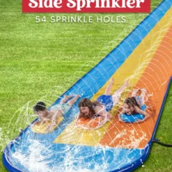 18ft Triple Lanes Slip Slide And 3 Boogie Boards -Christmas Decorations Store 18ft Triple Lanes Slip Slide and 3 Boogie Boards 5 result 600x818 1