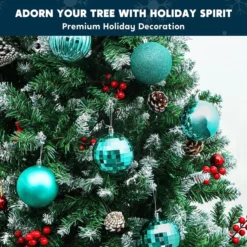 18pcs Blue Christmas Ornaments Balls Decoration 3.15in -Christmas Decorations Store 18pcs Blue Christmas Ornaments Balls Decoration 3 4 600x600 1