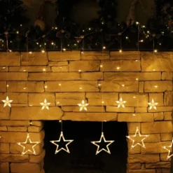 12pcs 138 LED Warm White Stars Fairy String Lights -Christmas Decorations Store 2 Pack 138 LED Stars Fairy String Lights Warm White 3 result 600x600 1