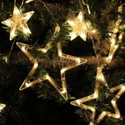 12pcs 138 LED Warm White Stars Fairy String Lights -Christmas Decorations Store 2 Pack 138 LED Stars Fairy String Lights Warm White 5 result 600x400 1
